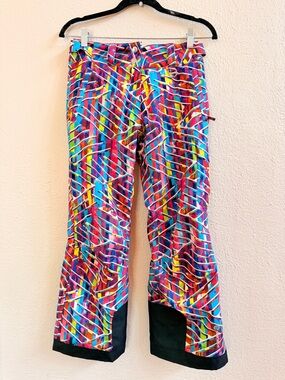 Sunice multicolored geometric print snow pants